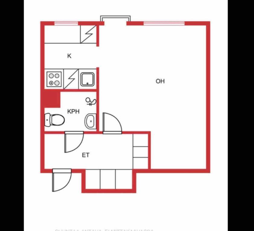 Ferienwohnung Yksio Kilometri Jokirannasta Forilta Turku Exterior foto
